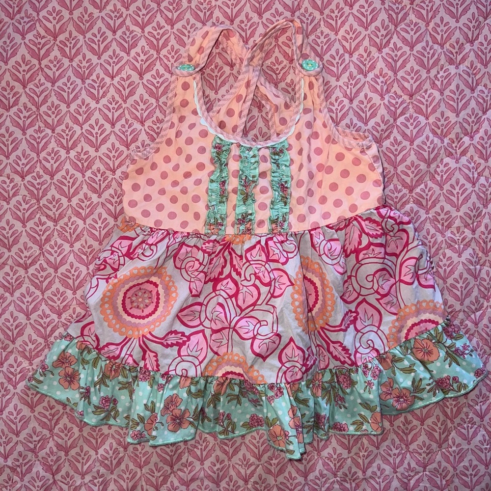 Matilda Jane Pink and Orange Swirl Tunic